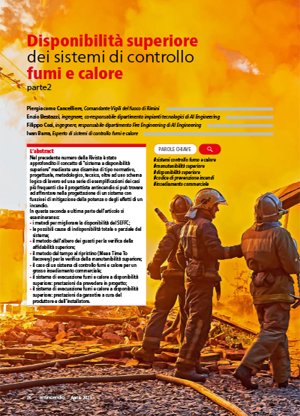 Disponibilità superiore dei sistemi di controllo fumi e calore