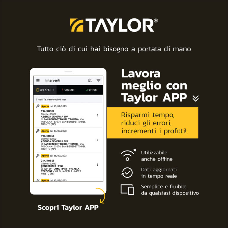 Taylor: la soluzione moderna per la gestione della manutenzione antincendio